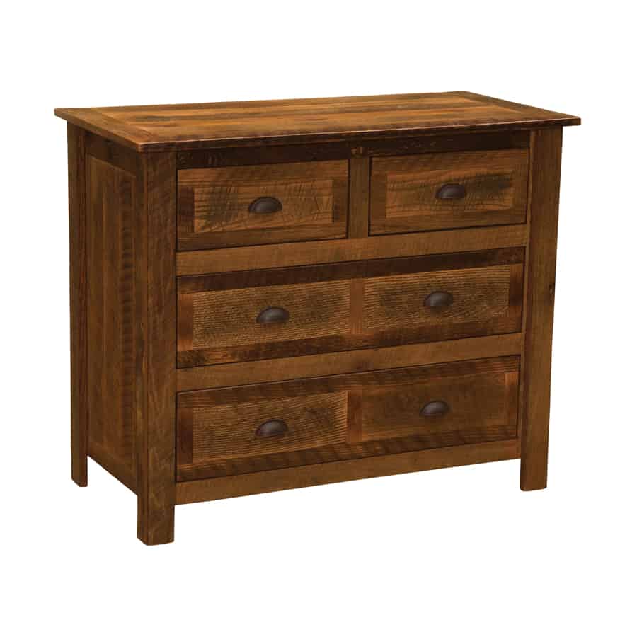 Barnwood Four Drawer Low Boy